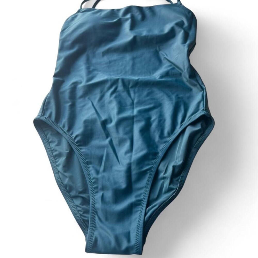 Girlfriend Collective Blue One-Piece Swimsuit NWT (sz S) 337